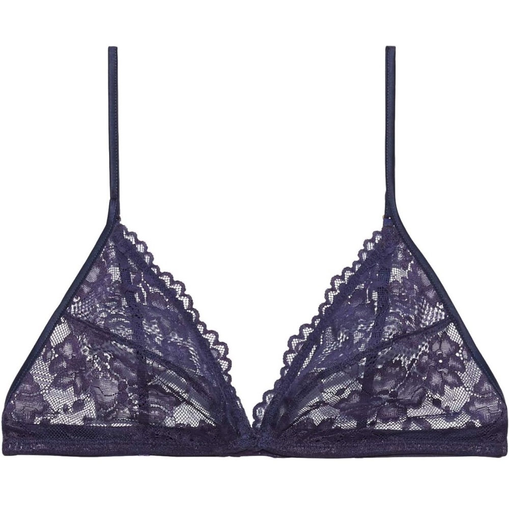 {NWOT} SAVAGE x FENTY Floral Lace Triangle Bralette - Picture 5 of 13